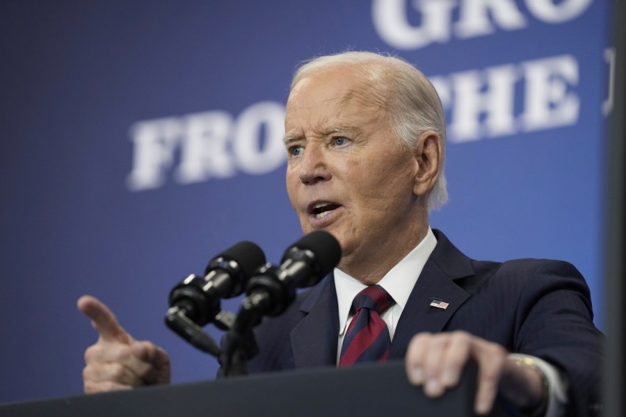 President Joe Biden speaks about his administrations economic playbook and the future of the American economy at the Brookings Institution in Washington, Tuesday, Dec. 10, 2024. (AP Photo/Susan Walsh)