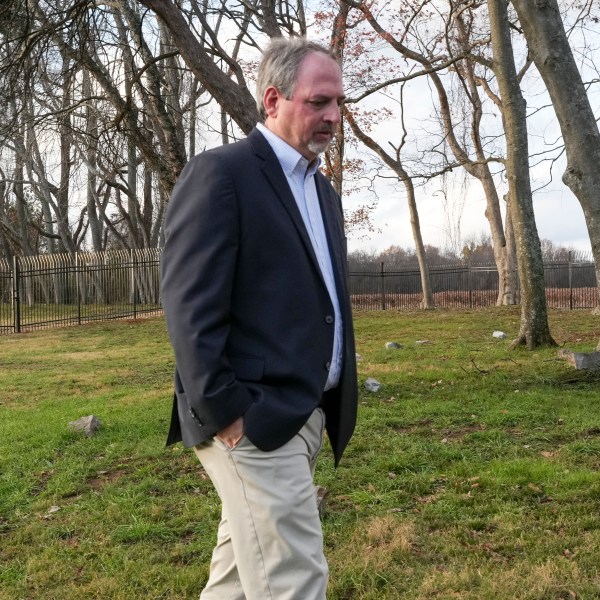 Tony Guzzi, chief of preservation and site operations for The Hermitage, walks through a slave cemetery Monday, Dec. 9, 2024, in Nashville, Tenn. The site was discovered at former President Andrew Jackson's home. (AP Photo/George Walker IV)