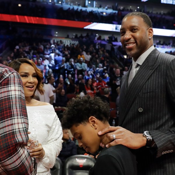 FILE - Tracy McGrady is seen during the second half of the NBA All-Star basketball game, Feb. 16, 2020, in Chicago. (AP Photo/Nam Huh, File)