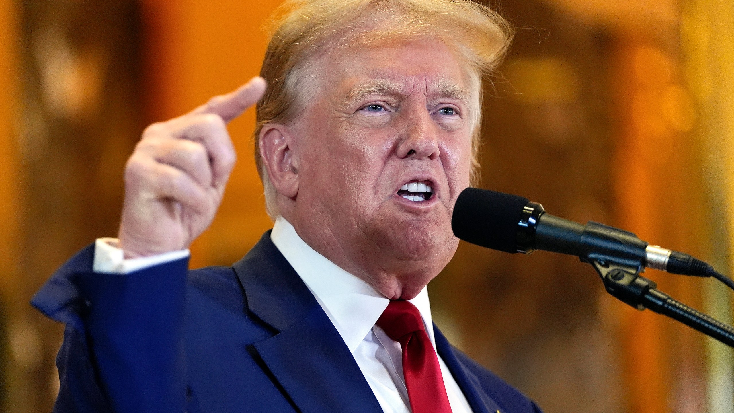 FILE - Former President Donald Trump speaks during a news conference at Trump Tower, May 31, 2024, in New York. Trump’s lawyers are alleging that his hush money conviction was tainted by juror misconduct, opening a new front in their fight to overturn the verdict and throw out the historic case. (AP Photo/Julia Nikhinson, File)