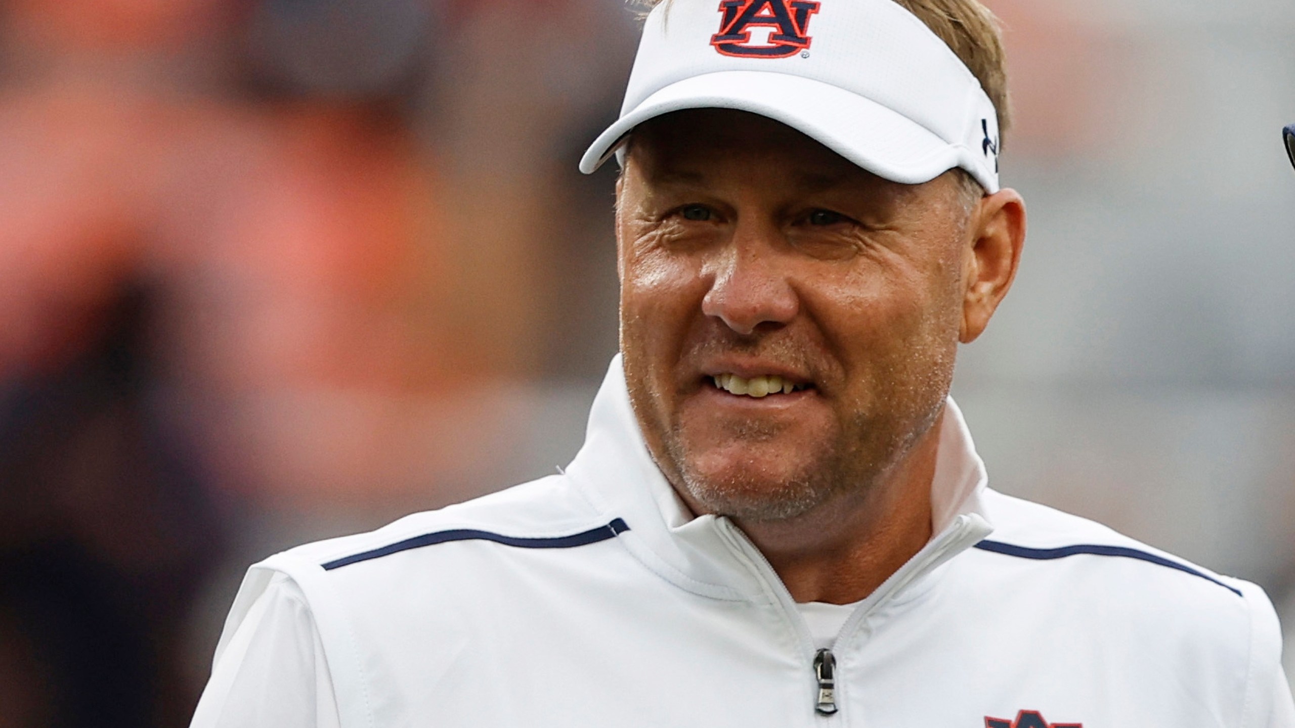 FILE - Auburn head coach Hugh Freeze is shown before an NCAA college football game Saturday, Sept. 16, 2023, in Auburn, Ala. (AP Photo/Butch Dill, File)