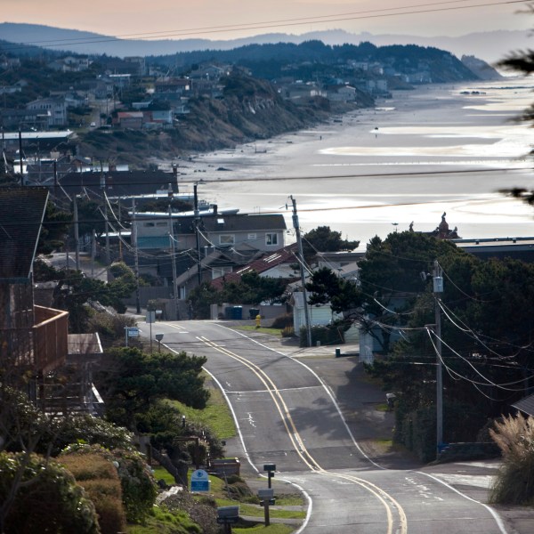 FILE - This Dec. 17, 2008 file photo shows Lincoln City, Ore. (Faith Cathcart/The Oregonian via AP)