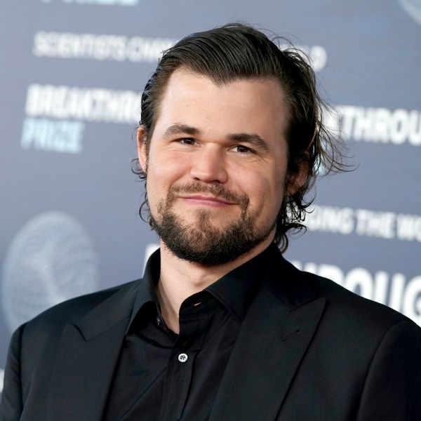 FILE - Magnus Carlsen arrives at the ninth Breakthrough Prize ceremony, April 15, 2023, at The Academy Museum of Motion Pictures in Los Angeles. (Photo by Jordan Strauss/Invision/AP, File)