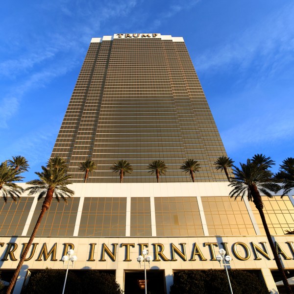 The Trump International Hotel is seen Thursday, Jan. 2, 2025, in Las Vegas. (Bizuayehu Tesfaye/Las Vegas Review-Journal via AP)