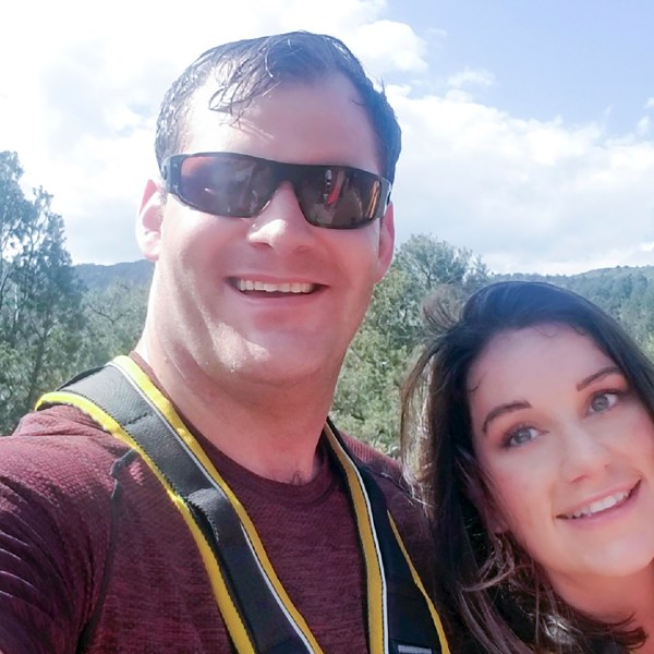 This undated photo provided by Alicia Arritt, shows her with former Army Special Forces soldier Matthew Livelsberger, who died by suicide in a Cybertruck that exploded in front of a Trump hotel in Las Vegas on New Years Day, Wednesday, Jan. 1, 2025. (Alicia Arritt via AP)