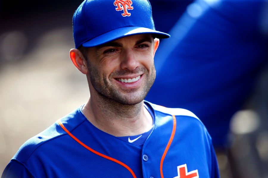 FILE - In this Sept. 30, 2018, file photo, New York Mets' David Wright returns to the dugout after an on-field ceremony during a baseball game against the Miami Marlins in New York. (AP Photo/Jason DeCrow, File)