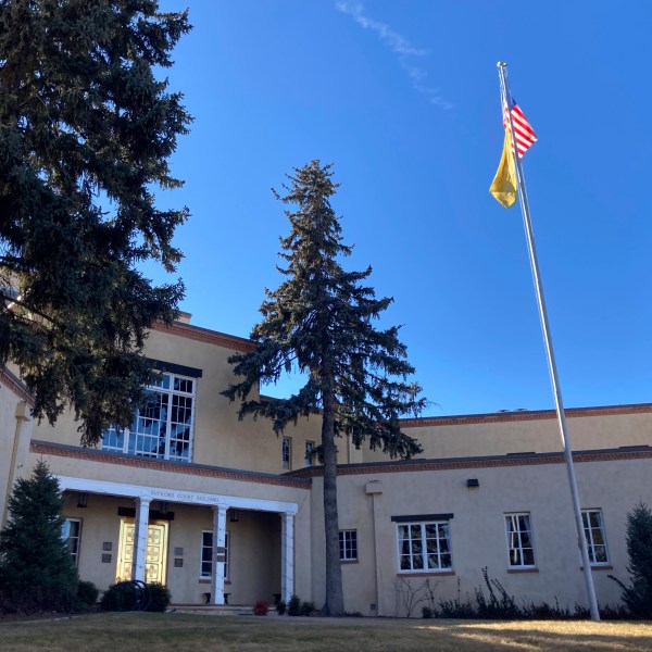 FILE - The New Mexico Supreme Court Building is seen, Jan. 9, 2023, in Santa Fe, N.M. (AP Photo/Morgan Lee, File)