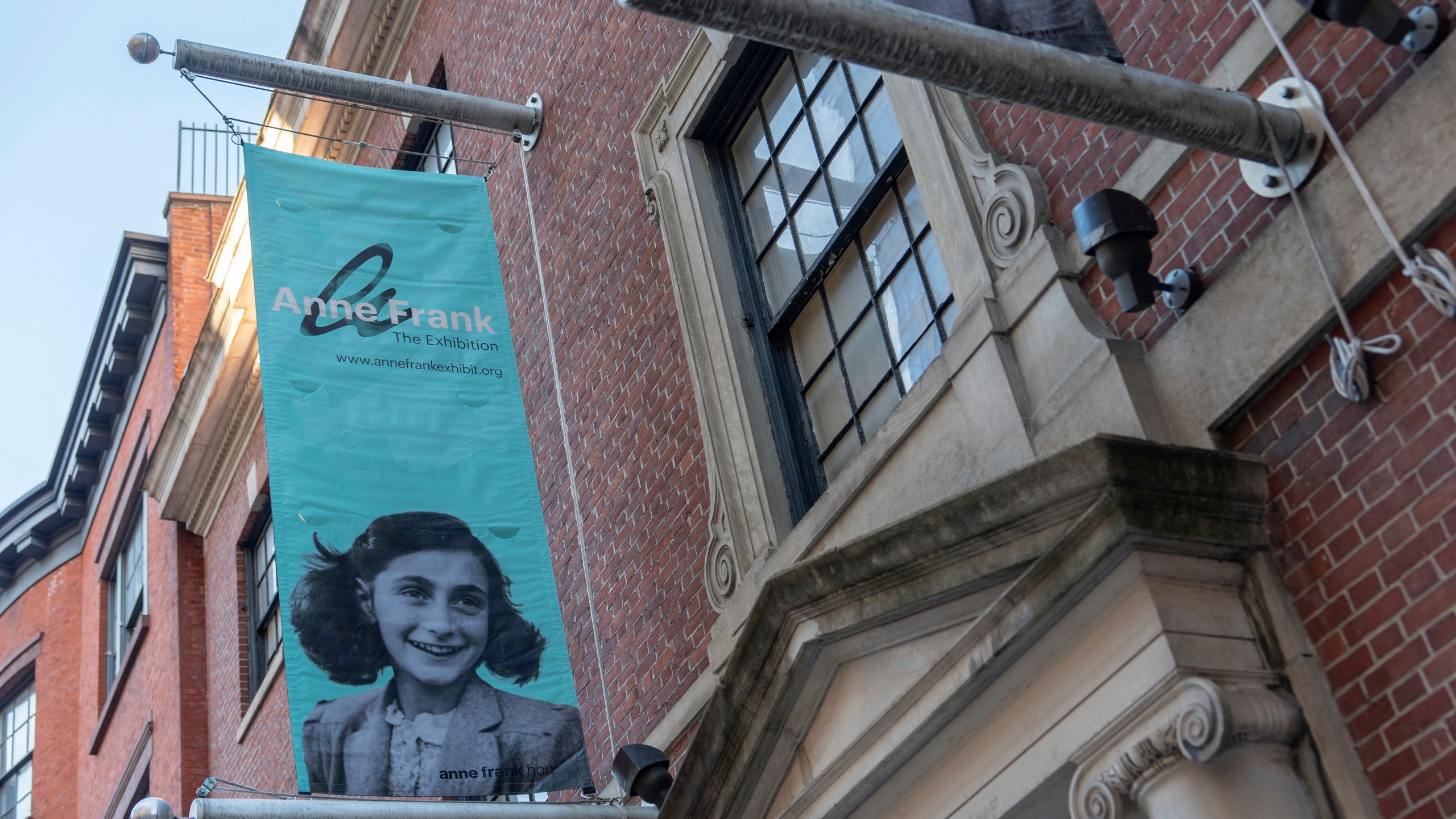 The "Anne Frank the Exhibition" during its opening on International Holocaust Remembrance Day at the Center for Jewish History, Monday, Jan. 27, 2025, in New York. (AP Photo/Julia Demaree Nikhinson)