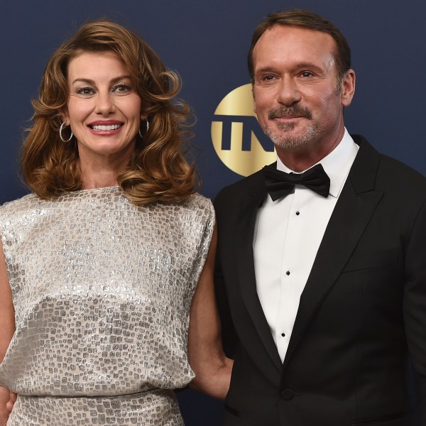 FILE0 Faith Hill, left, and Tim McGraw arrive at the 28th annual Screen Actors Guild Awards at the Barker Hangar on Sunday, Feb. 27, 2022, in Santa Monica, Calif. (Photo by Jordan Strauss/Invision/AP, File)