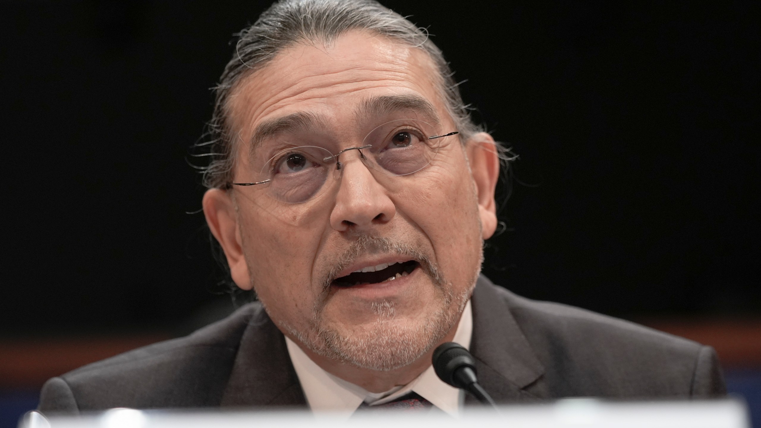 FILE = U.S. Census Bureau Director Robert Santos, testifies during a House Committee on Oversight and Accountability hearing on oversight of the U.S. Census Bureau, Thursday, Dec. 5, 2024, on Capitol Hill in Washington. (AP Photo/Mariam Zuhaib, File)