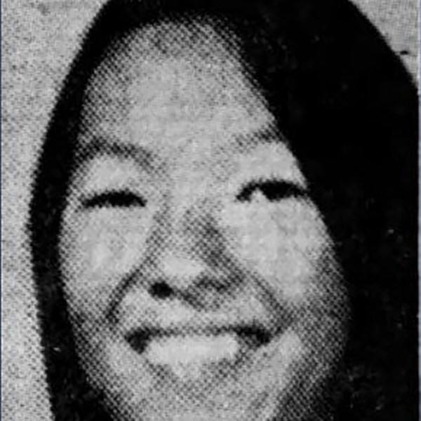 This photo provided by the Honolulu Police Department shows 16-year-old student Dawn Momohara who was discovered dead on the second floor of a building at McKinley High School on March 21, 1977, in Honolulu. (Honolulu Police Department via AP)