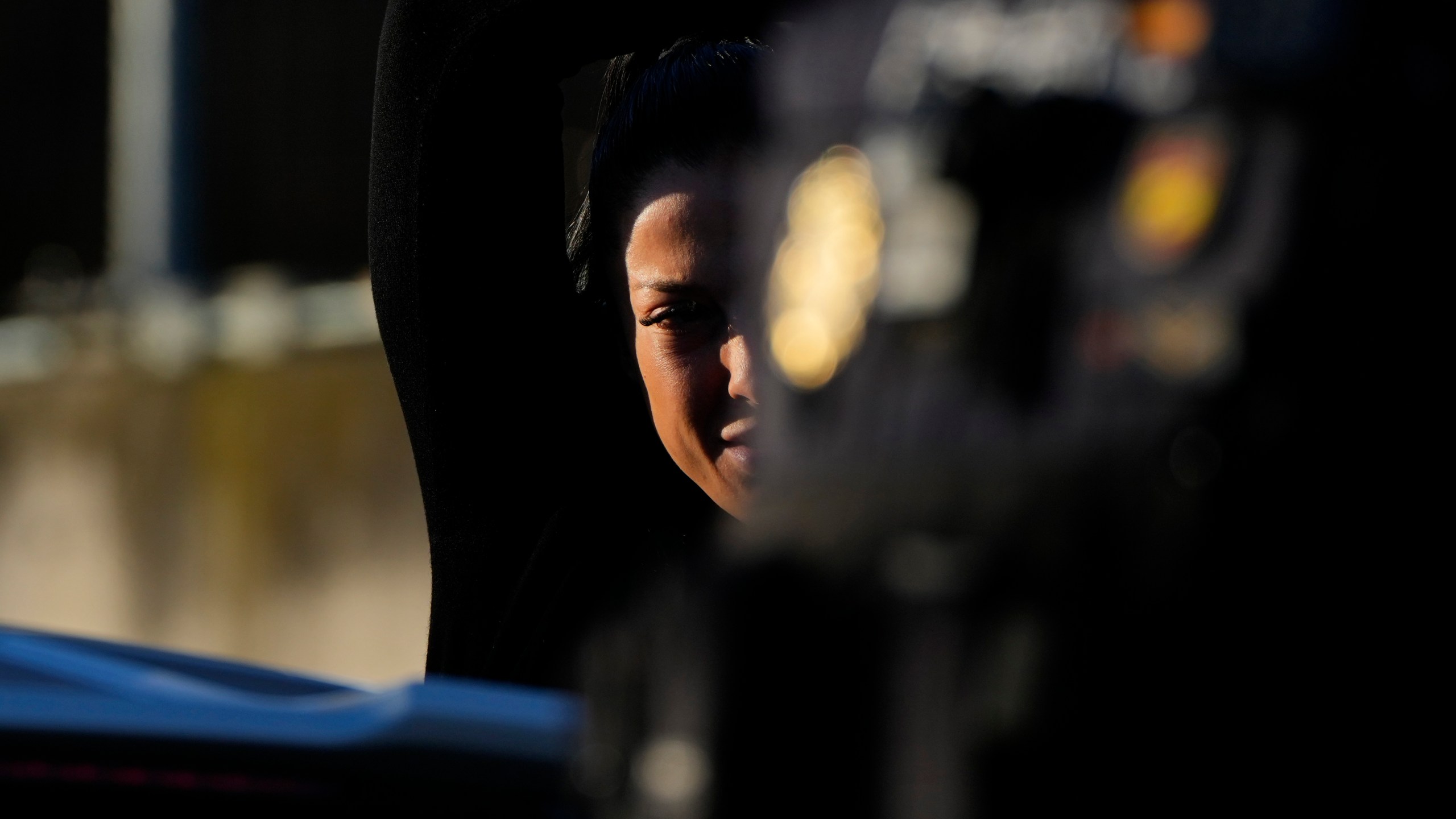 Soccer player Jenni Hermoso arrives at a court on the outskirts of Madrid, Spain, Monday Feb. 3, 2025 to appear as a witness during the trial of former president of Spain's soccer federation Luis Rubiales for his unsolicited kiss on Jenni Hermoso. (AP Photo/Manu Fernandez)